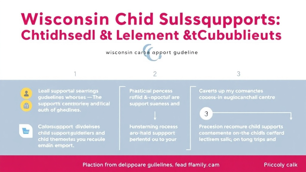 Visual guide for practical steps in wisconsin child support guidelines and calculator