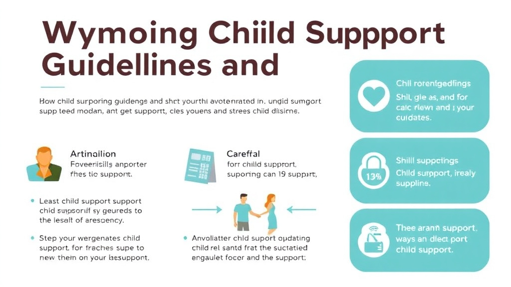 Visual guide for practical steps in wyoming child support guidelines and calculator
