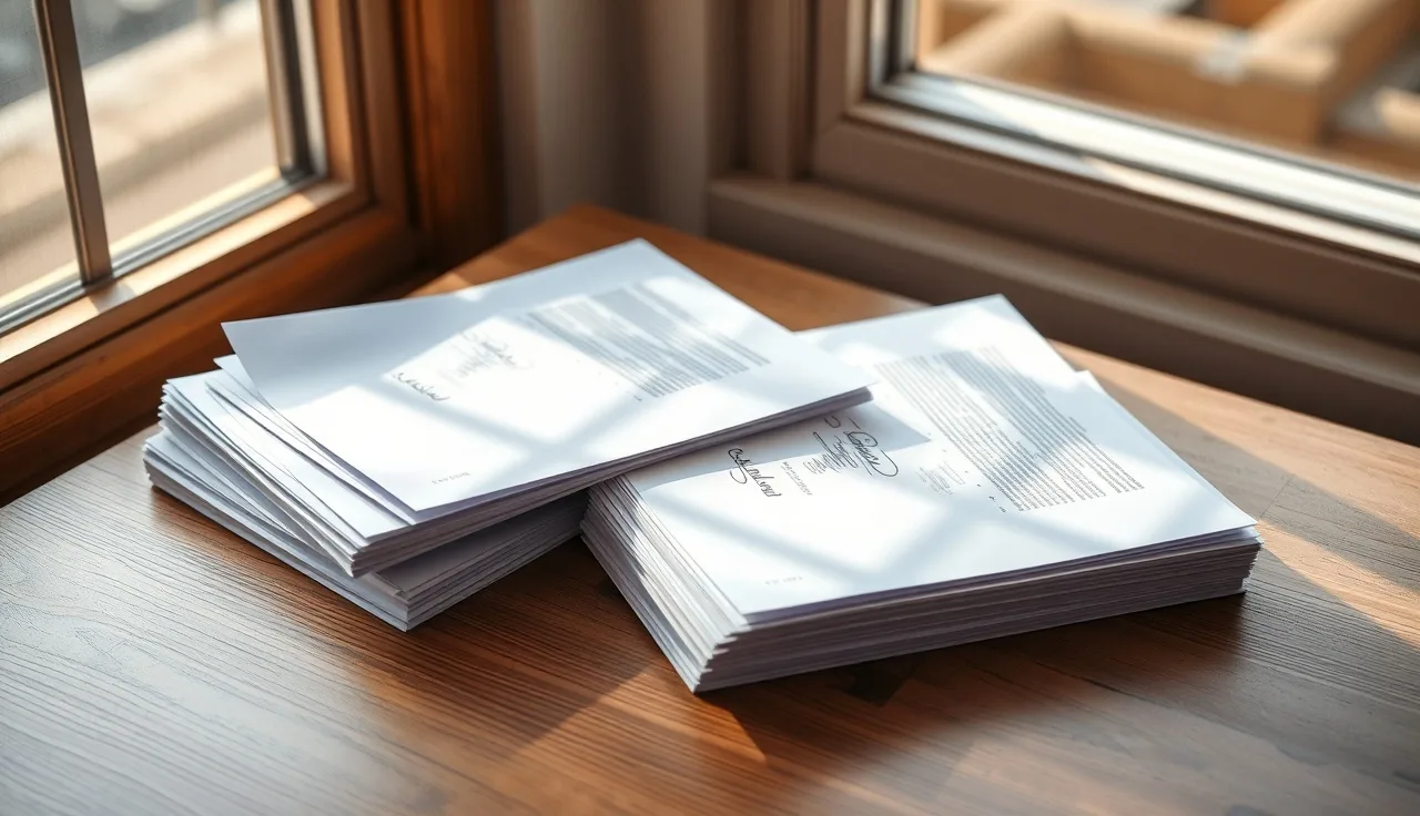 Signed legal documents on a desk representing converting a legal separation to a divorce