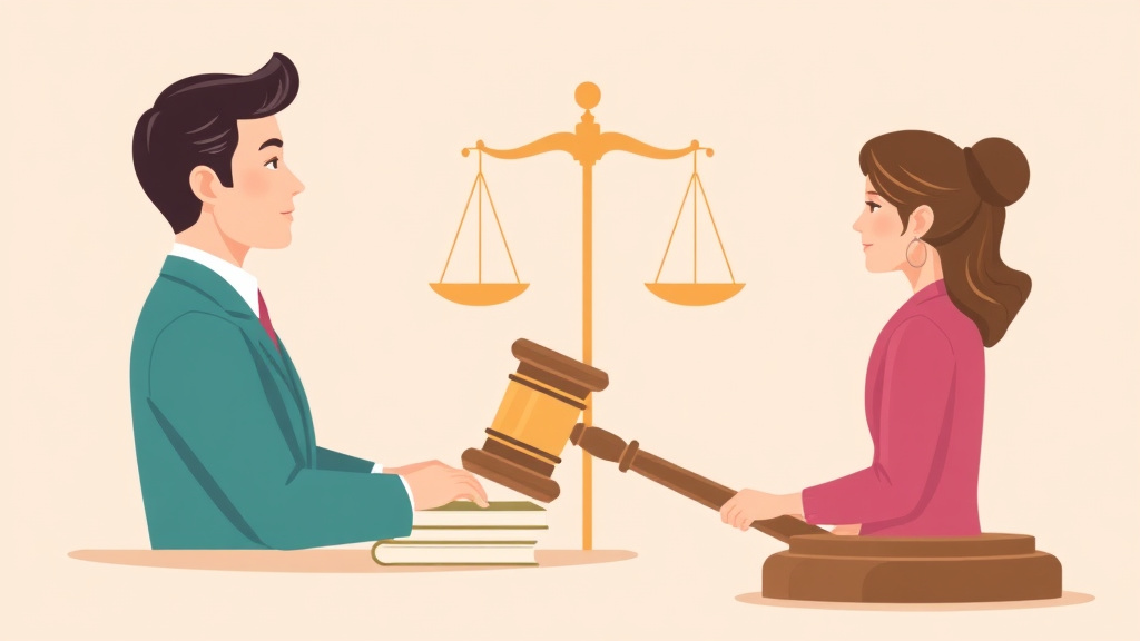Illustration showing key concepts related to how to appeal a divorce decree: process and grounds