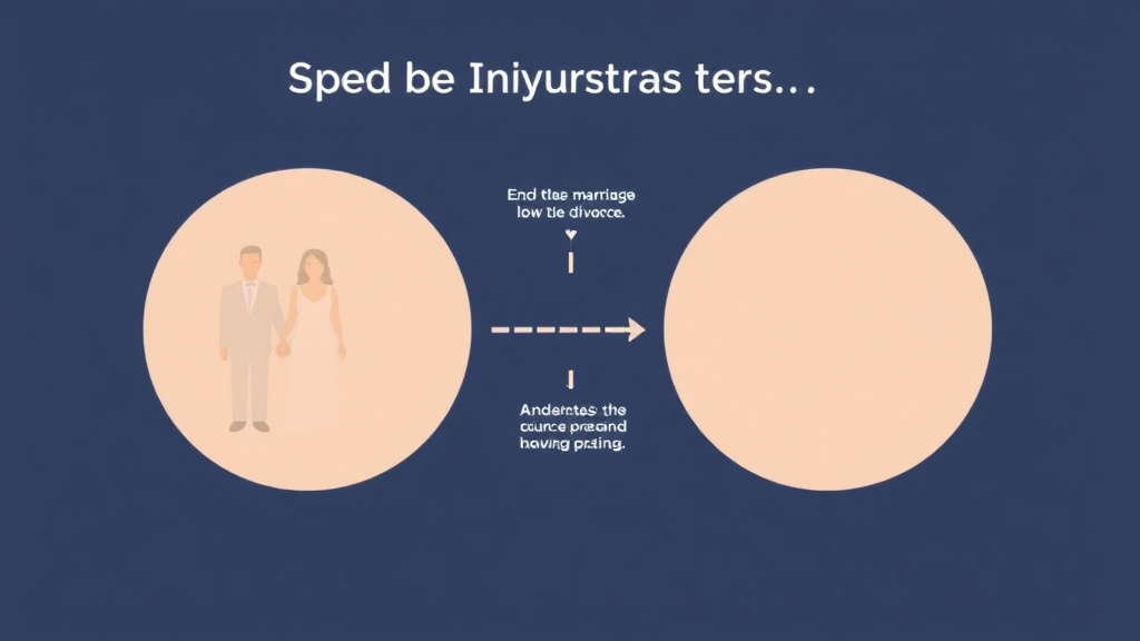 Visual guide for practical steps in bifurcated divorce: ending the marriage before settling everything
