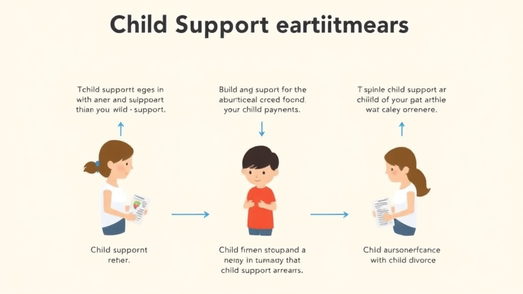 Visual guide for practical steps in child support arrears: how to handle back payments