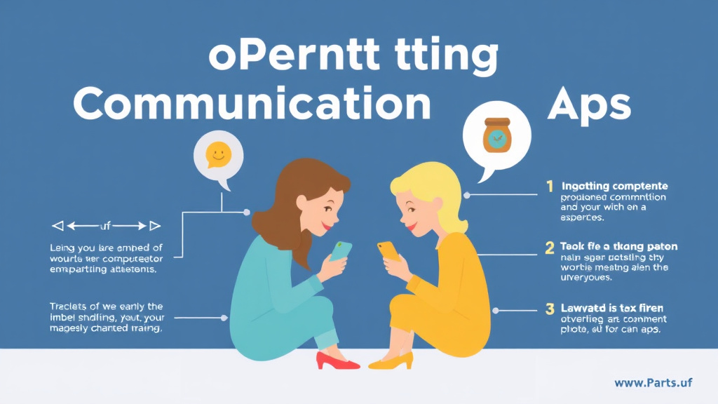 Visual guide for practical steps in co-parenting communication tools and apps