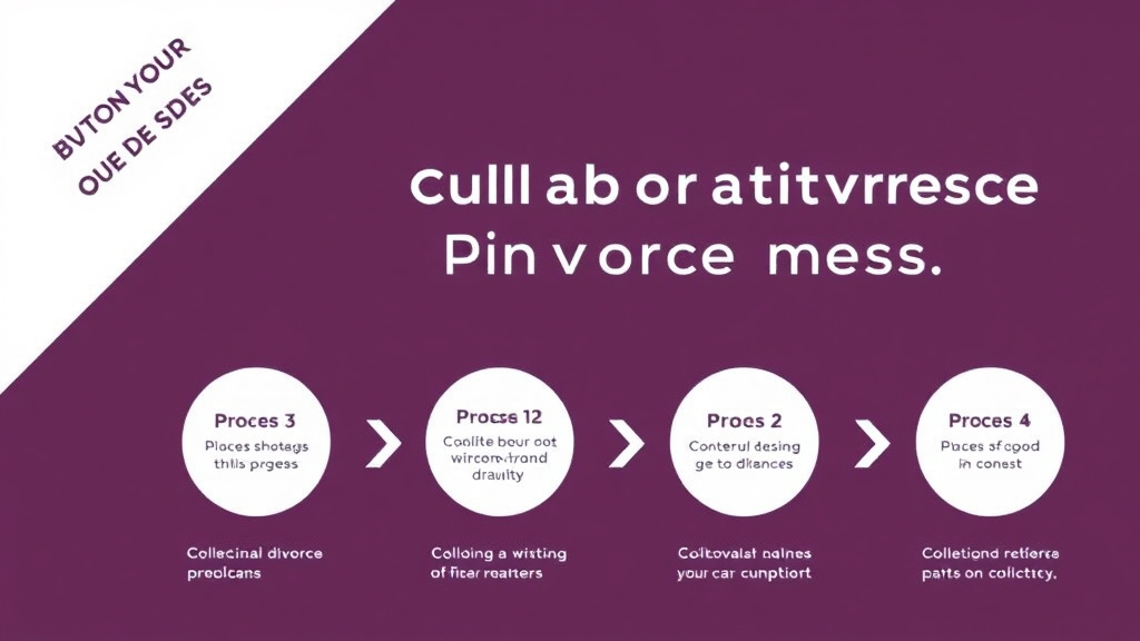 Visual guide for practical steps in collaborative divorce process: step-by-step guide