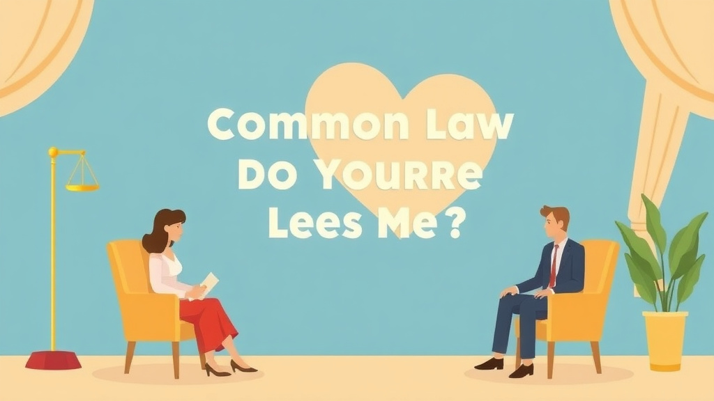 Illustration showing key concepts related to common law marriage divorce: do you need one