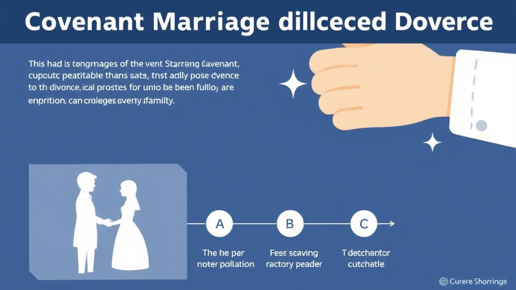 Visual guide for practical steps in covenant marriage divorce: special requirements