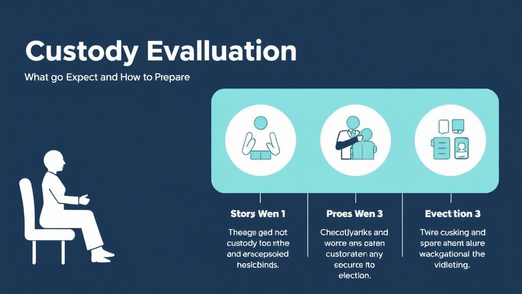 Visual guide for practical steps in custody evaluation: what to expect and how to prepare