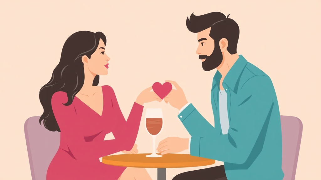Illustration showing key concepts related to dating during divorce: legal and practical considerations