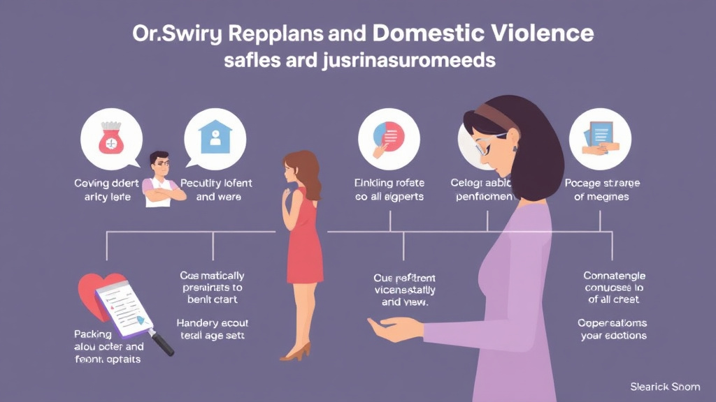 Visual guide for practical steps in divorce and domestic violence: safety planning and legal protections