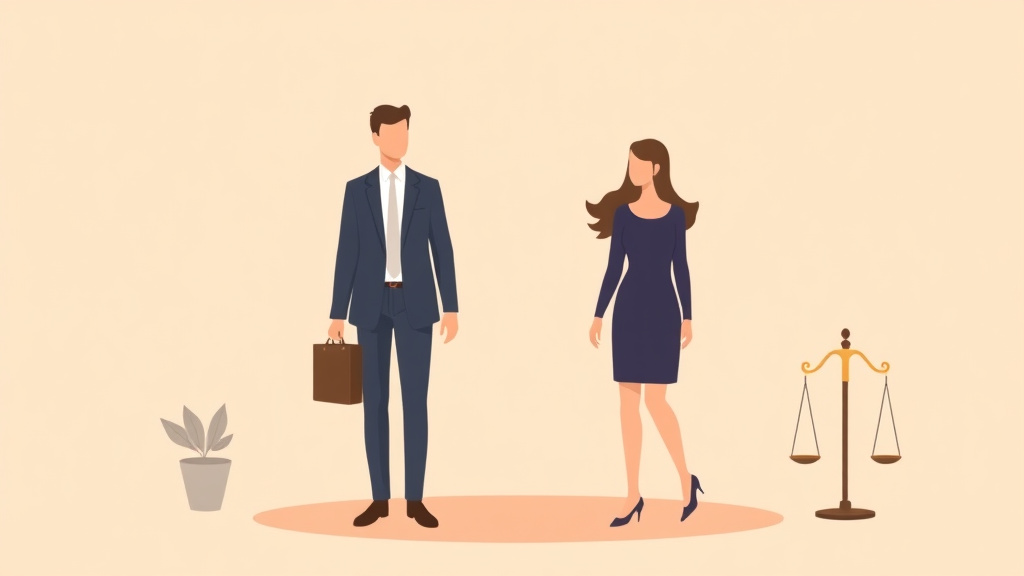 Illustration showing key concepts related to divorce and immigration status: what you need to know