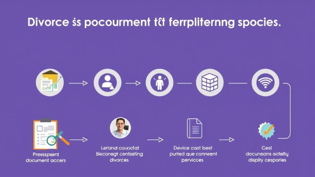 Visual guide for practical steps in divorce document preparation services: what they offer