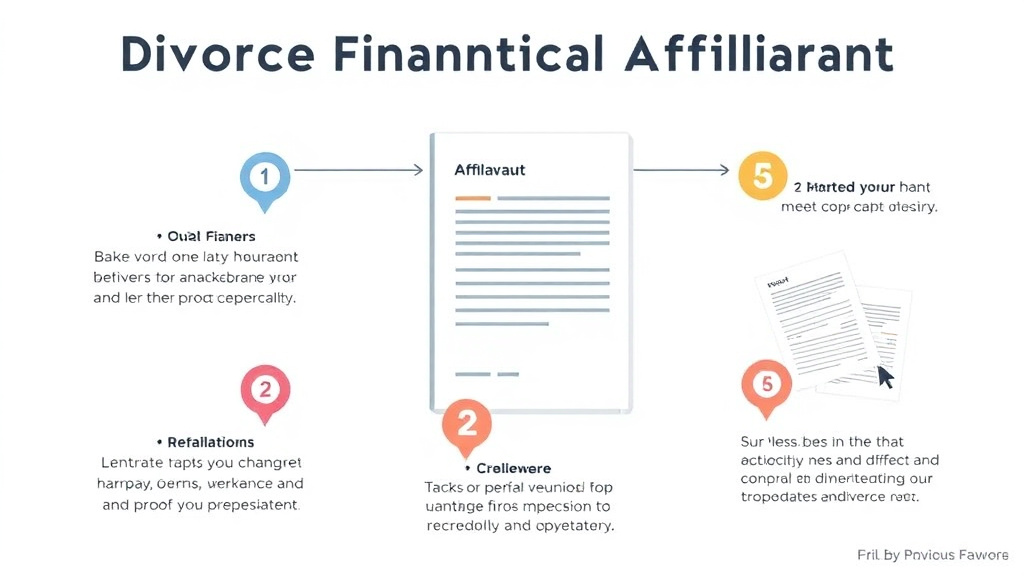 Visual guide for practical steps in divorce financial affidavit: how to complete it accurately