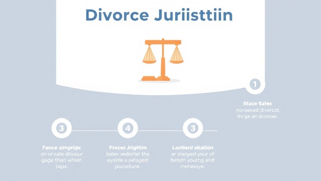Visual guide for practical steps in divorce jurisdiction: which state can you file in