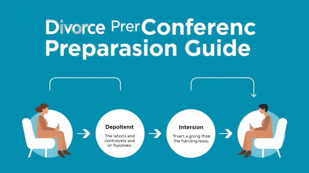 Visual guide for practical steps in divorce pretrial conference: preparation guide