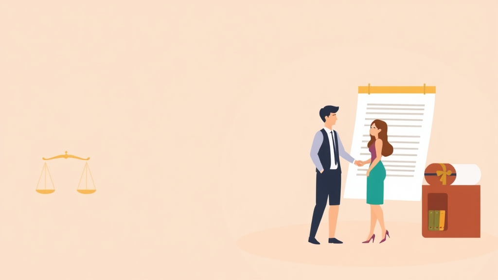 Illustration showing key concepts related to divorce stipulation agreement: what it is and how to draft one