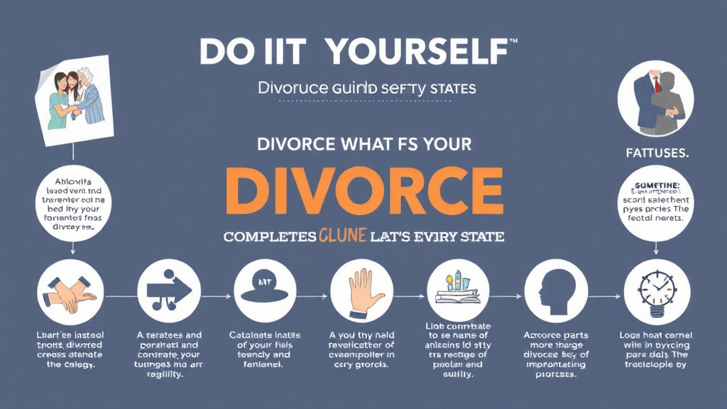 Visual guide for practical steps in do it yourself divorce: complete guide for every state