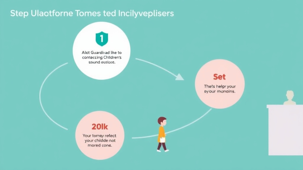Visual guide for practical steps in guardian ad litem in divorce: protecting children's interests