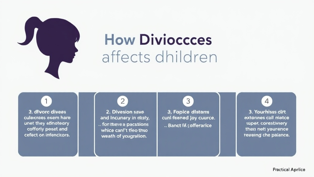 Visual guide for practical steps in how divorce affects children: age-by-age guide