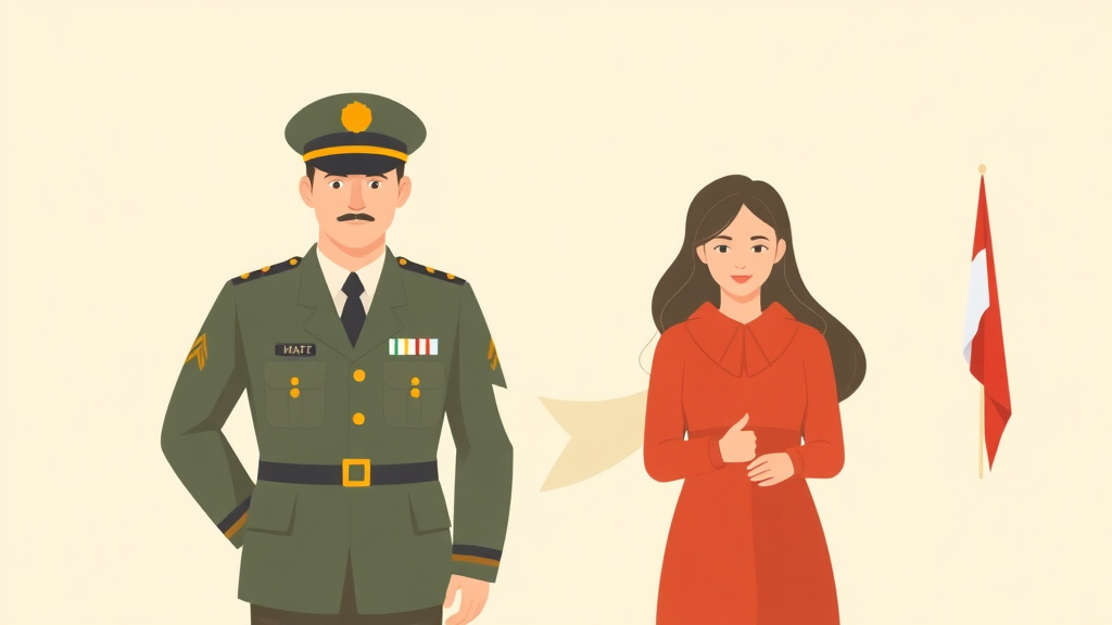Illustration showing key concepts related to military divorce: special rules and protections