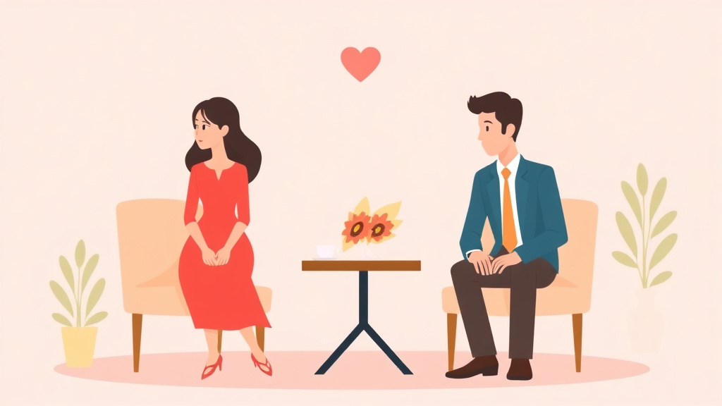 Illustration showing key concepts related to no-fault divorce explained: what it means and how it works