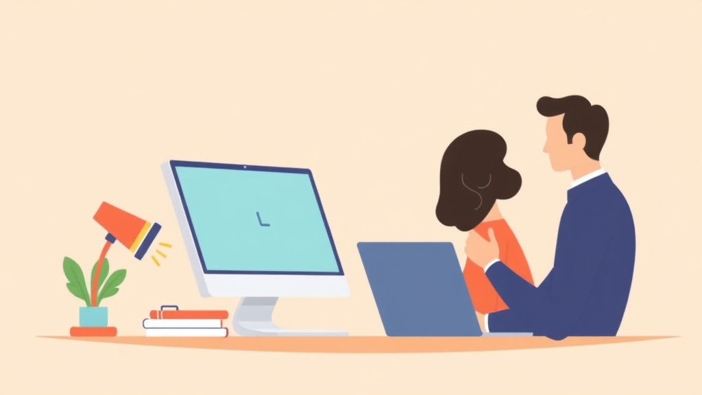 Illustration showing key concepts related to online divorce services compared: features and pricing