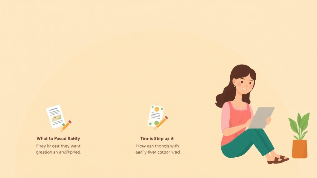 Illustration showing key concepts related to rebuilding credit after divorce: step-by-step plan