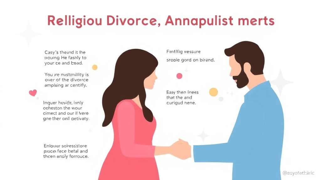 Visual guide for practical steps in religious divorce: annulments and religious procedures