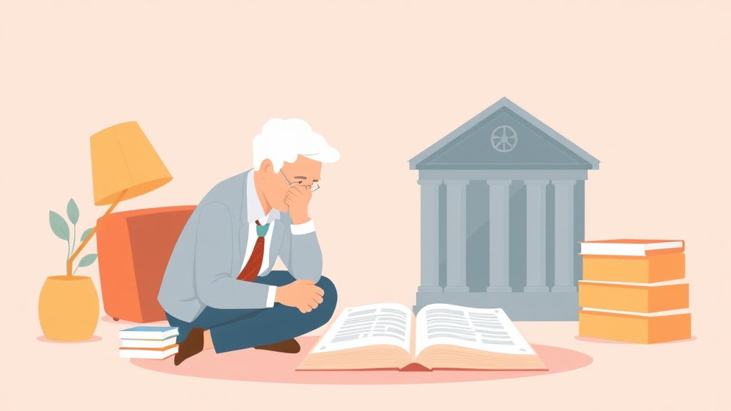 Illustration showing key concepts related to retirement accounts in divorce: 401k, ira, and pension division