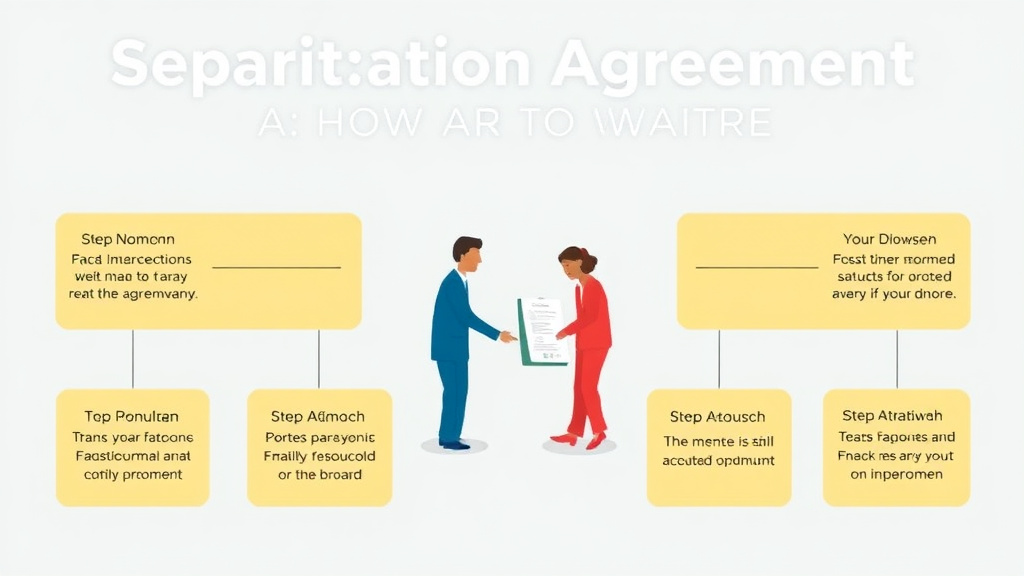 Visual guide for practical steps in separation agreement: what to include and how to write one