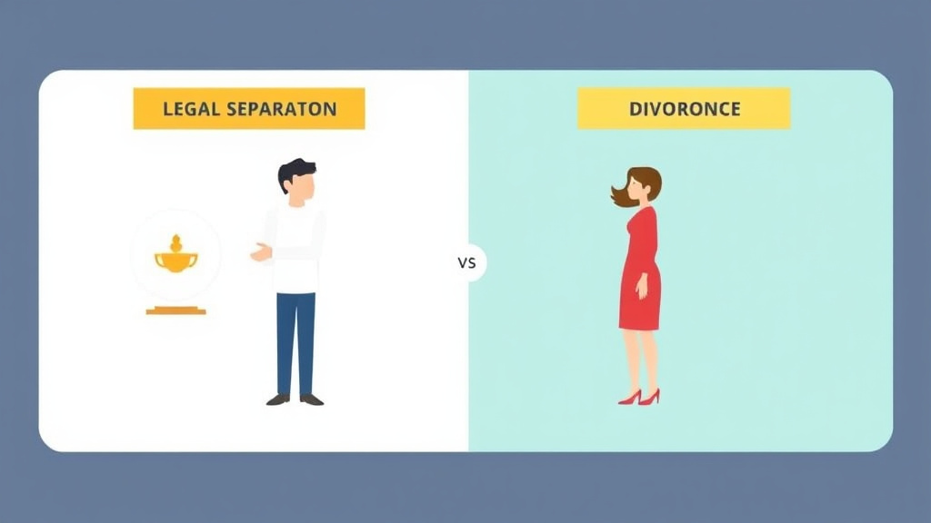 Visual guide for practical steps in legal separation vs divorce: which is right for you