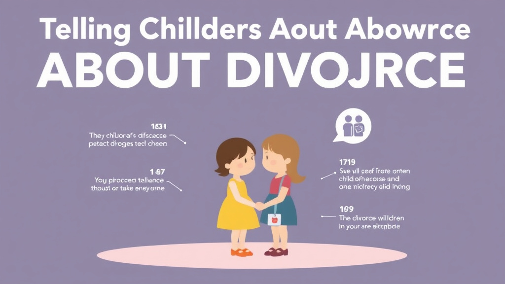 Visual guide for practical steps in telling children about divorce: a guide for parents