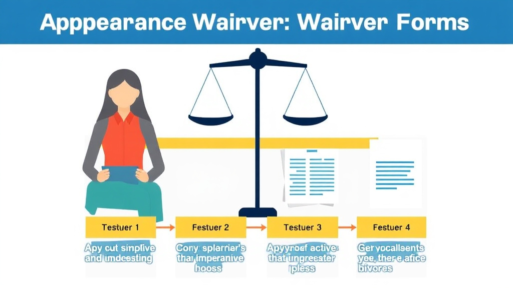 Visual guide for practical steps in appearance and waiver form: simplifying the process