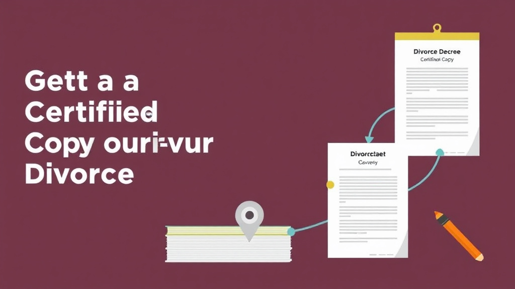 Visual guide for practical steps in getting a certified copy of your divorce decree