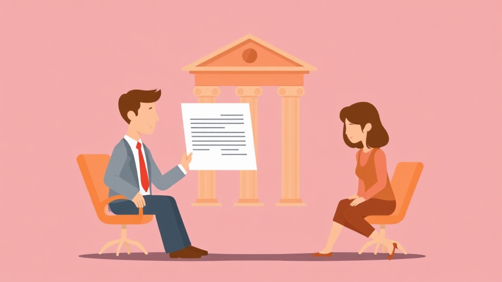 Illustration showing key concepts related to change of address notification to court