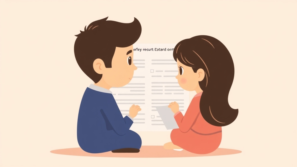 Illustration showing key concepts related to child custody affidavit: required disclosure form