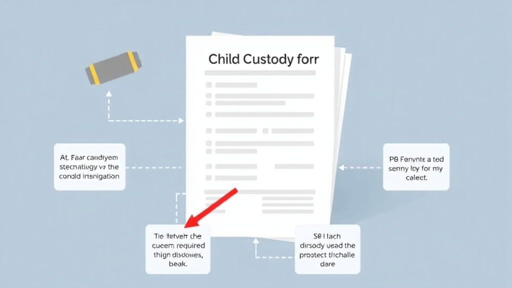 Visual guide for practical steps in child custody affidavit: required disclosure form