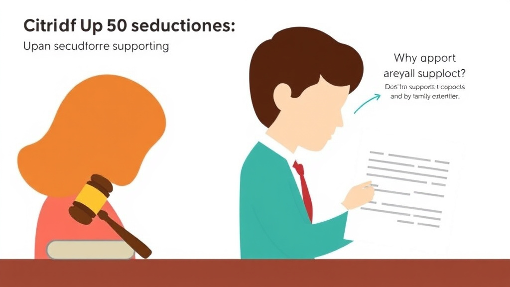 Visual guide for practical steps in child support modification form: filing for changes