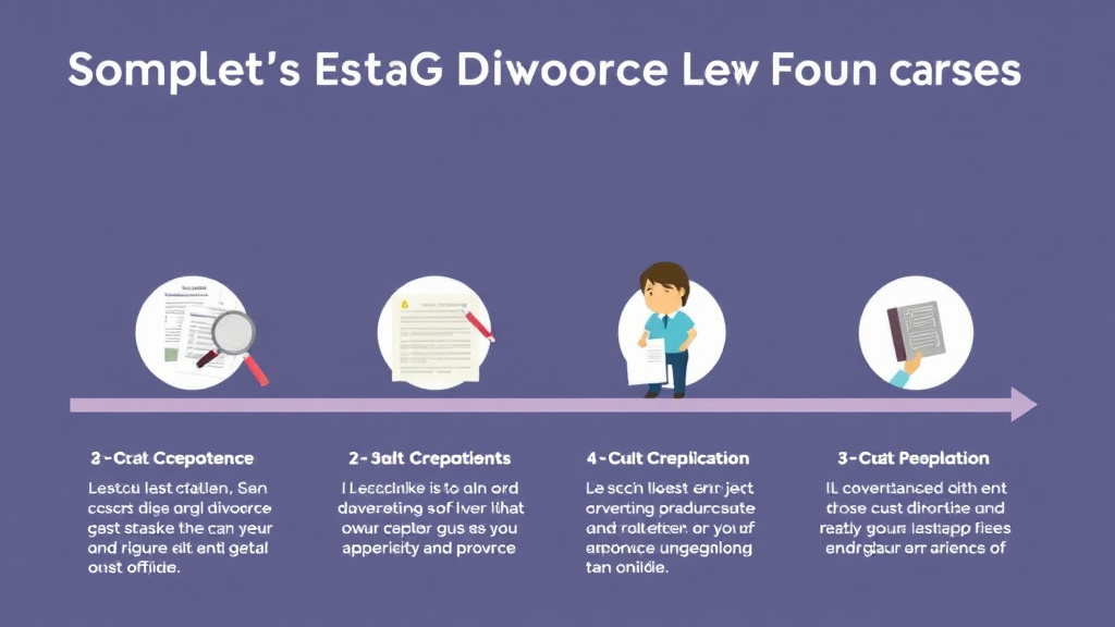 Visual guide for practical steps in complete divorce forms package: cases with children