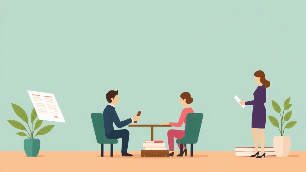 Illustration showing key concepts related to domestic relations financial affidavit: detailed guide