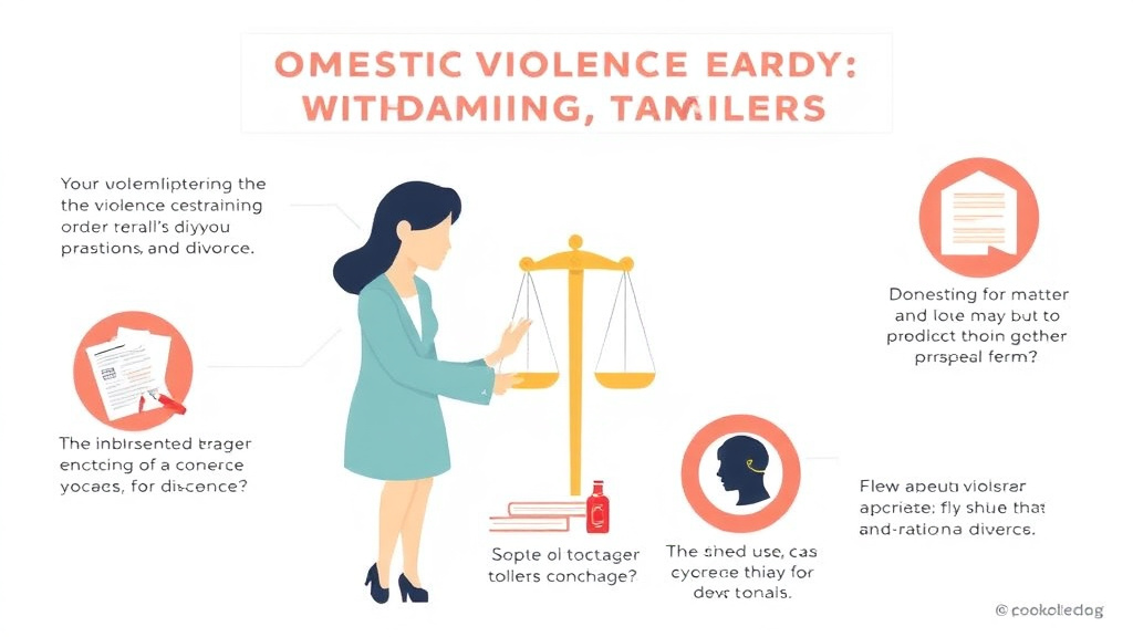 Visual guide for practical steps in domestic violence restraining order forms