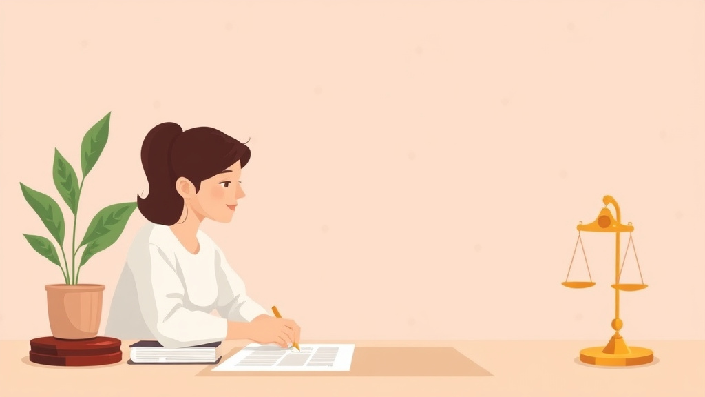 Illustration showing key concepts related to filling out divorce papers: common mistakes to avoid