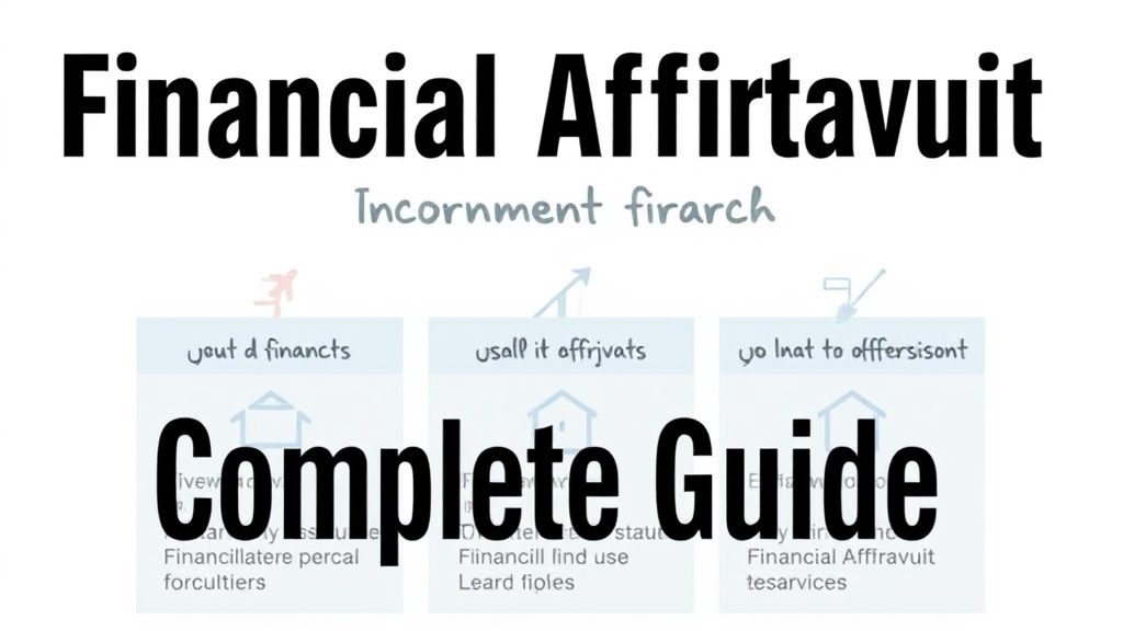 Visual guide for practical steps in financial affidavit form: complete guide