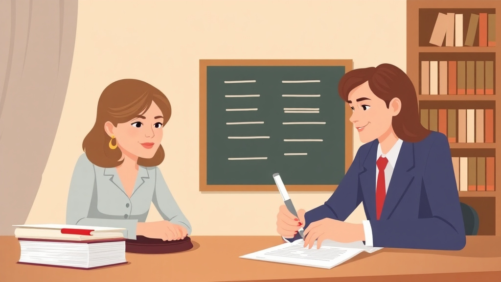 Illustration showing key concepts related to interrogatories in divorce: drafting written questions