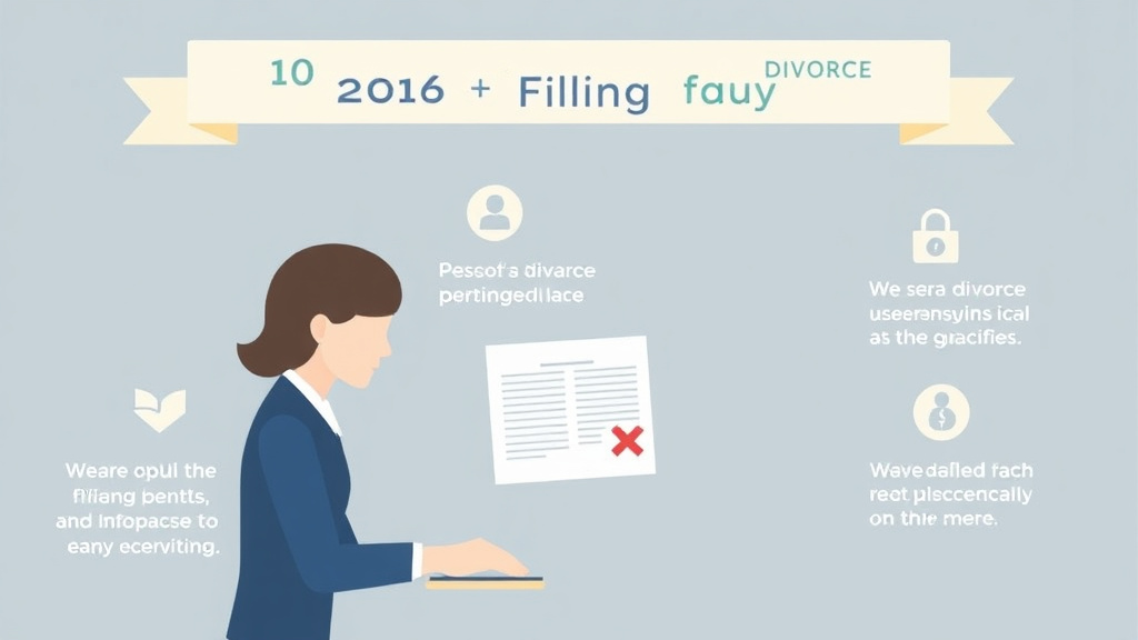 Visual guide for practical steps in joint petition for divorce: filing together