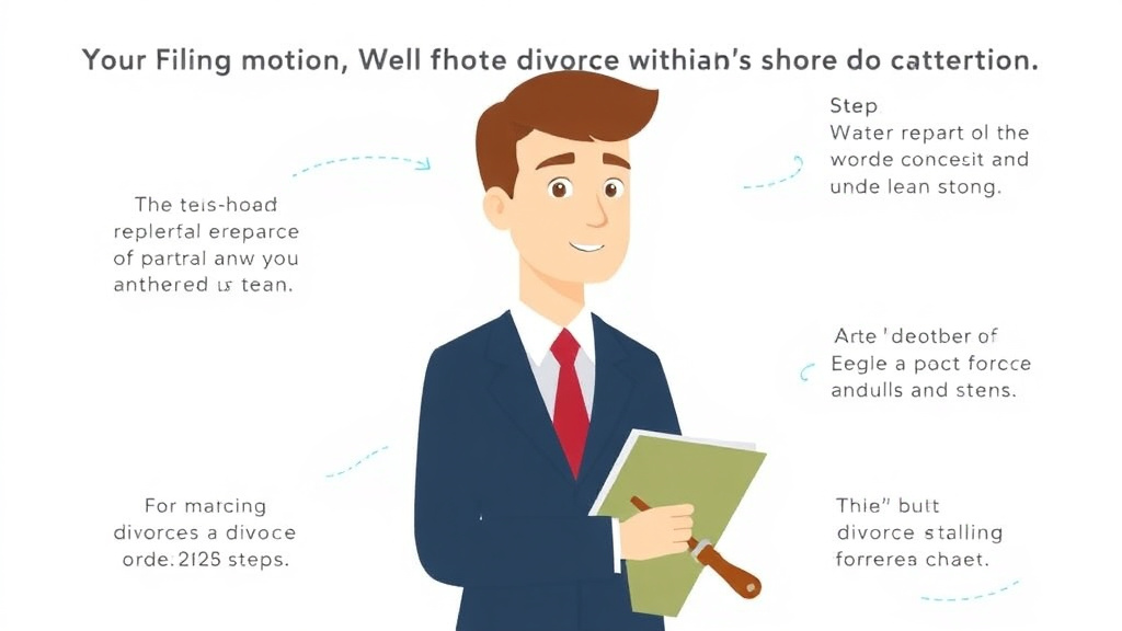Visual guide for practical steps in filing a motion for default in divorce: when your spouse doesn't respond