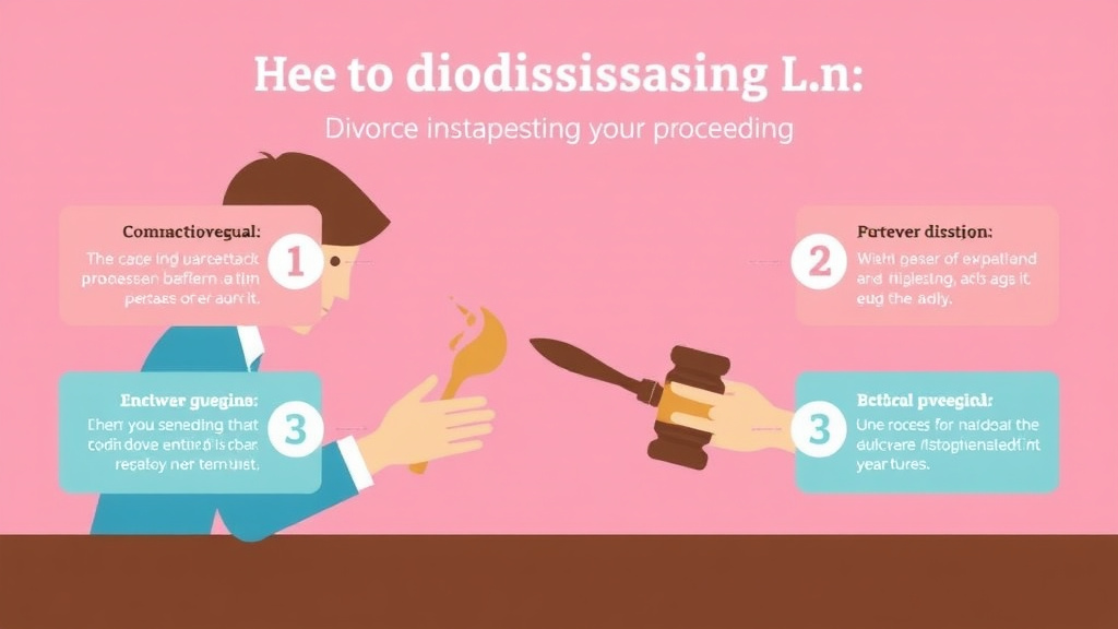 Visual guide for practical steps in motion to dismiss divorce: stopping the proceedings