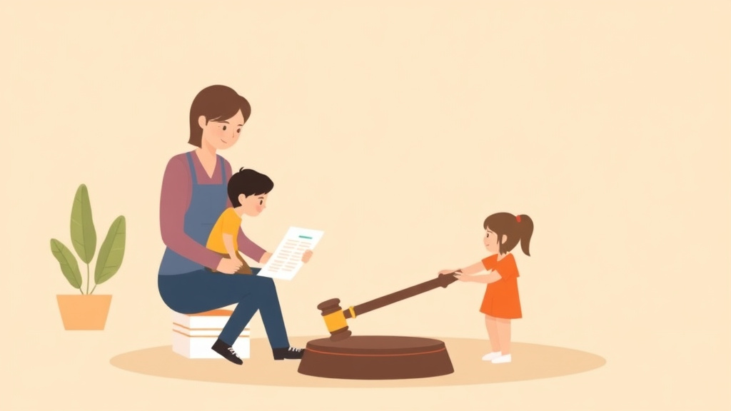 Illustration showing key concepts related to motion to modify custody: form and requirements