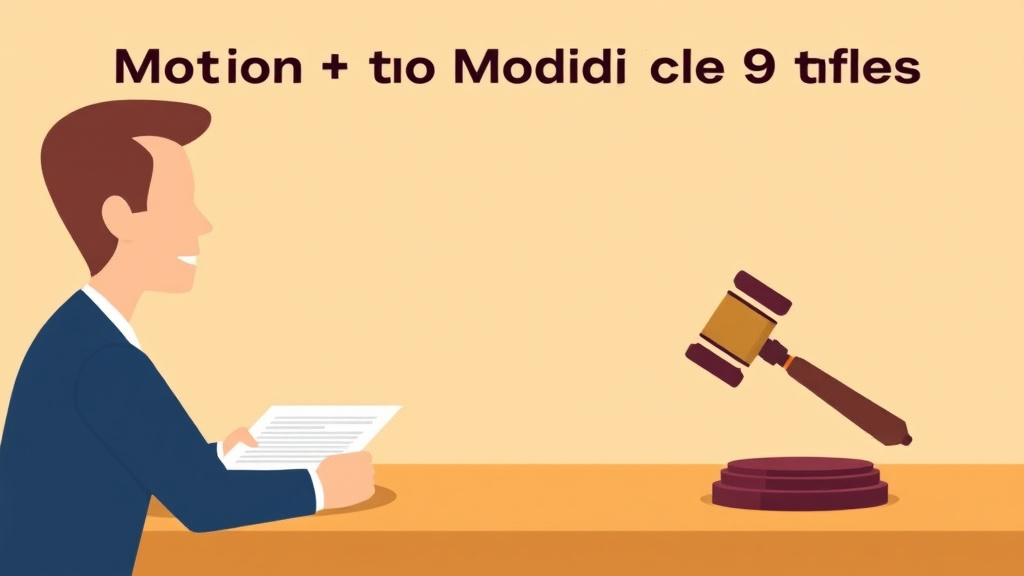 Illustration showing key concepts related to motion to modify support: form and filing guide