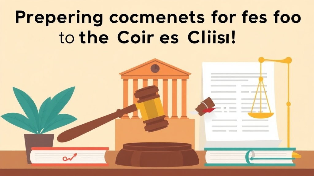 Illustration showing key concepts related to preparing documents for the court clerk: formatting requirements