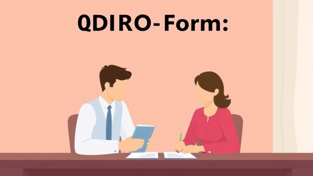 Illustration showing key concepts related to qdro form: how to draft a qualified domestic relations order